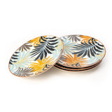 10.5 Inch Palm Leaf Designed Plates - EZ Life