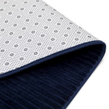 Luxe Blue 3 Piece Bathroom Mats Set (L-80 x W-50 cms)