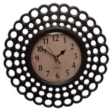 Rings Decorative Wall Clock (Black) (Small)