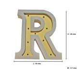 Monogram LED Light - Alphabet 'R'