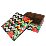 Designer Zig Zag Blossom Wooden Box